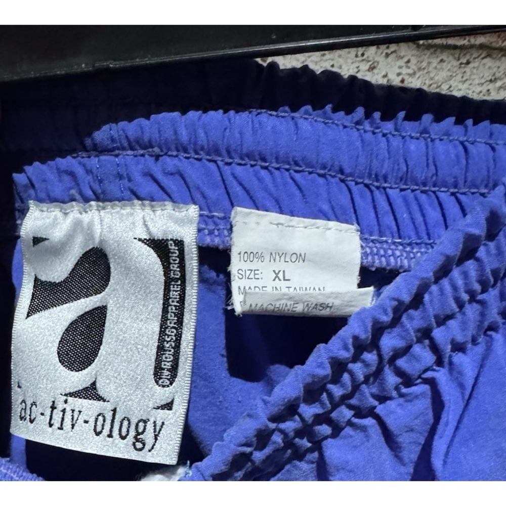 Ac-tiv-ology Athletic Shorts Women's Size XL Purple 100% Nylon Elastic Waist - Picture 5 of 5